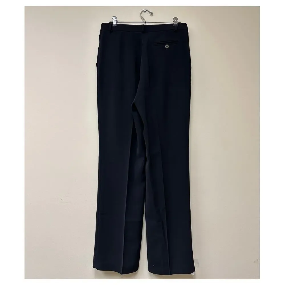 Bebe Women's Black Flared High Rise Pockets Trouser Dress Pants Size 10 Y2K - Picture 2 of 11